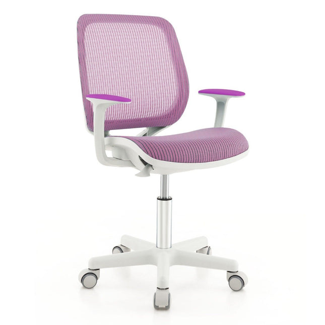 Scaun de birou pentru copii rotativ 360° inaltime scaun 43-55 cm inaltime reglabila violet