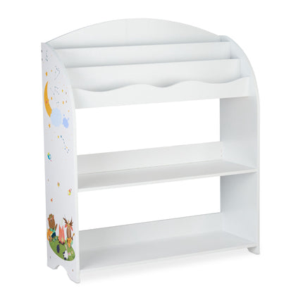 Raft pentru copii cu 4 sertare din material textil