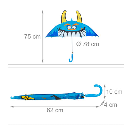 Umbrelă pentru copii „Monstru”