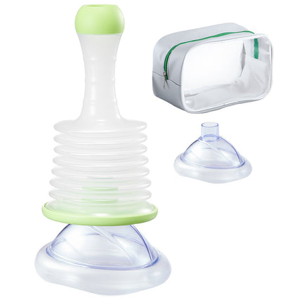 Choking Rescue Suction Device, 2 Masks, Storage Bag