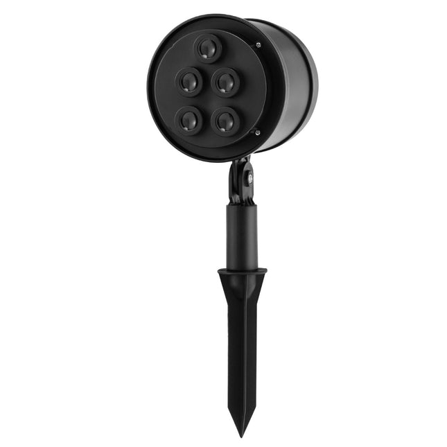 Proiector de lumini de Crăciun, 5 LED-uri, interior și exterior, negru