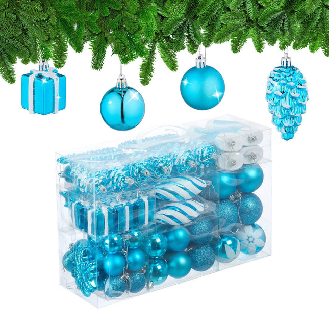 Set Ornamente de Crăciun, 72 Piese - Globuri și Decorațiuni
