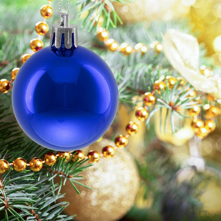 Bauble pentru brad de Crăciun, set de 50 de ornamente strălucitoare
