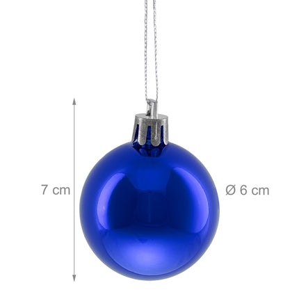Bauble pentru brad de Crăciun, set de 50 de ornamente strălucitoare