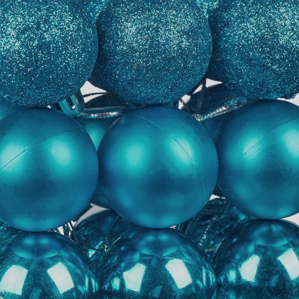 Christmas Tree Baubles Set, 100 Pieces, 3 Designs