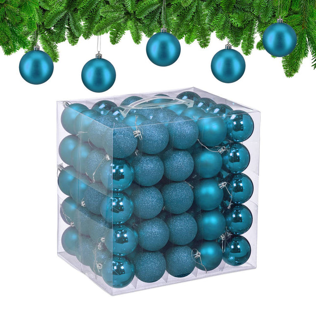 Set de bulete de pom de Crăciun, 100 de bucăți, 3 modele