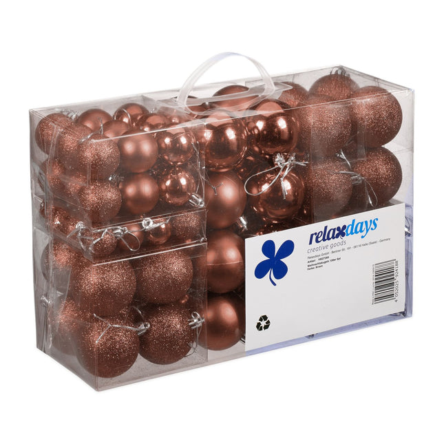 Set de bulete de pom de Crăciun, 100 de bucăți, diferite dimensiuni