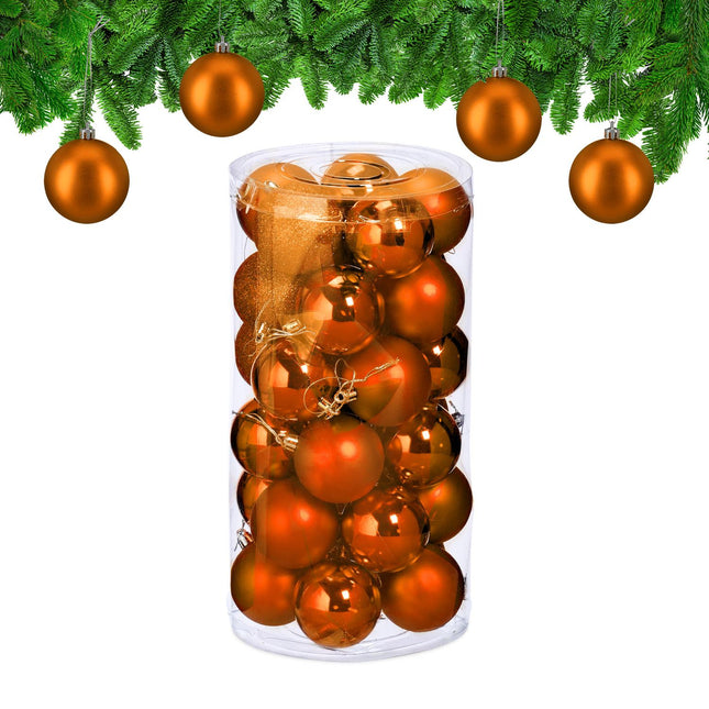 Set de bulete de pom de Crăciun, 30 de ornamente decorative