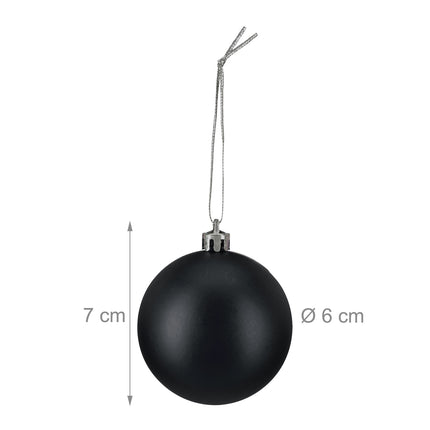 Set de balouri de pom de Crăciun, 3 modele, mate și lucioase
