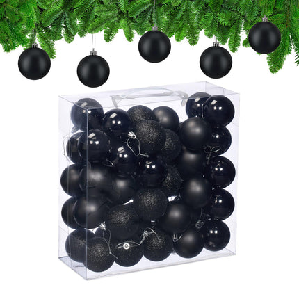 Set de balouri de pom de Crăciun, 3 modele, mate și lucioase