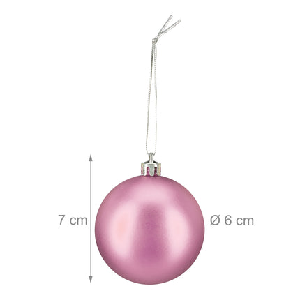 Christmas Tree Baubles Set, 3 Designs, Matte & Glossy