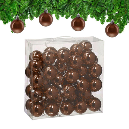 Set de bulete de pom de Crăciun, 50 de ornamente strălucitoare