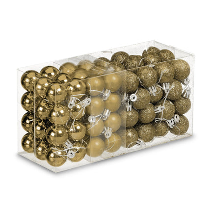 Set de bulete de pom de Crăciun, 96 de ornamente din plastic