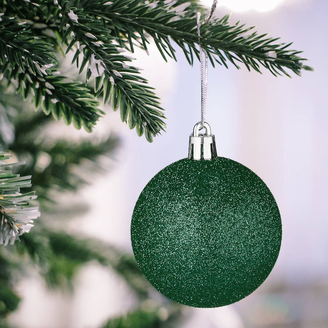 Set de ornamente pentru brad, 101 globuri din plastic