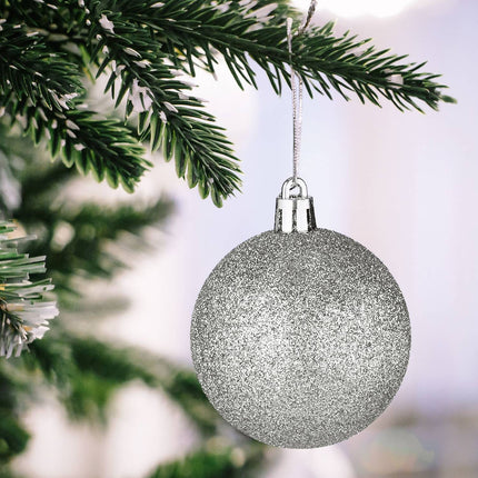 Set ornamente pentru bradul de Crăciun, 101 globuri din plastic