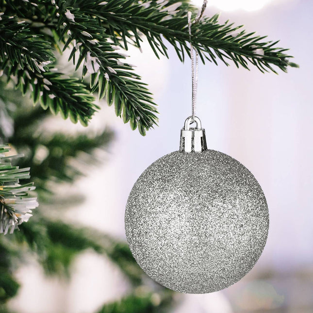 Set ornamente pentru bradul de Crăciun, 101 globuri din plastic