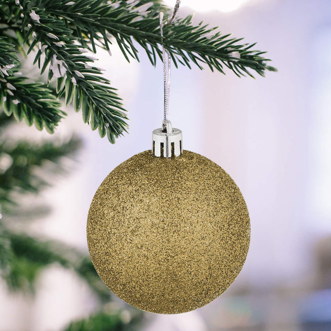 Set de ornamente pentru brad de Crăciun, 72 de piese, baloane și decorațiuni