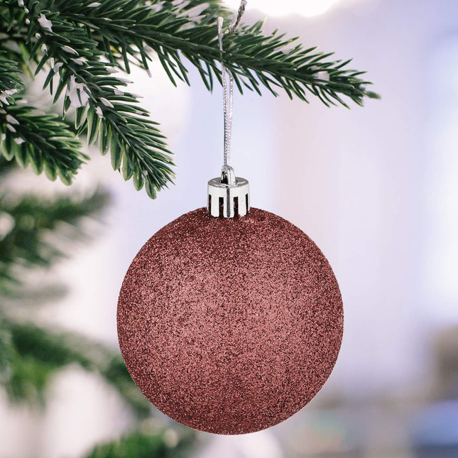 Set de ornamente pentru brad de Crăciun, 72 de piese, baloane și decorațiuni