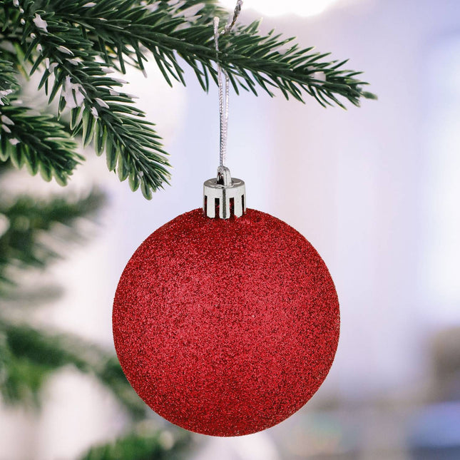 Set ornamente pentru bradul de Crăciun, 72 de piese
