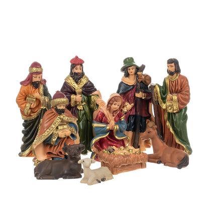 Christmas figurines for the nativity scene - set of 10 Ruhhy
