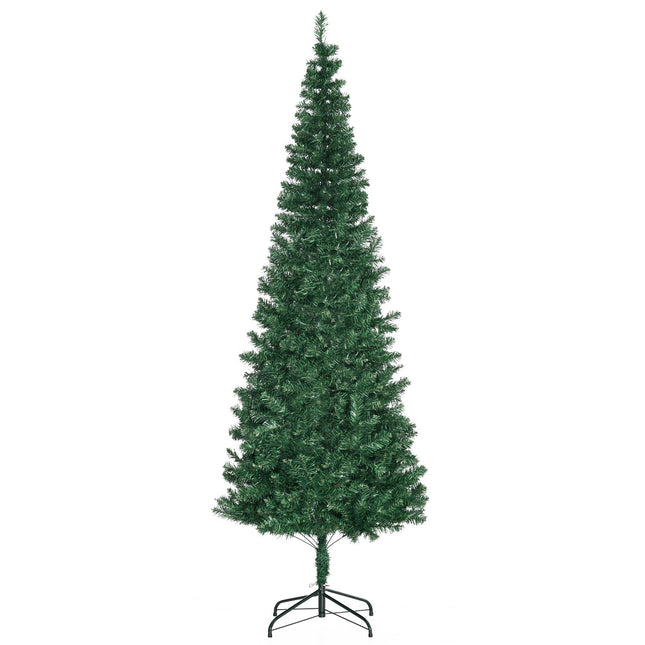 Pom de Crăciun 2,1 m Pom de Crăciun cu suport brad artificial 631 ramuri demontabile PVC verde Ø81 x 210 cm
