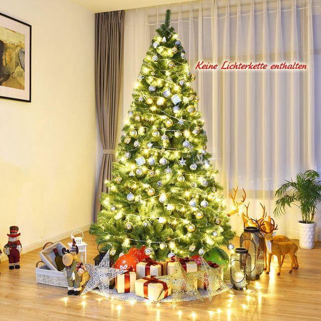 Christmas tree 225 cm artificial Christmas tree with folding system 1346 tips PVC green