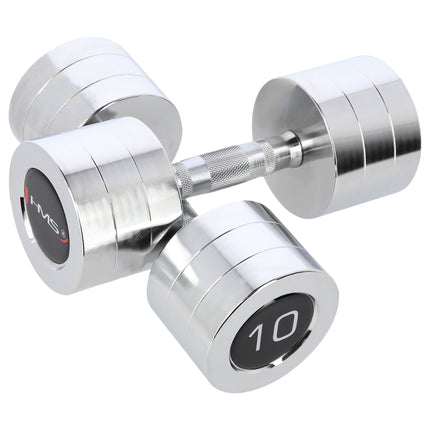 Set gantere cromate, 2 piese, 10 kg total