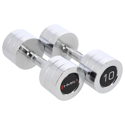 Set gantere cromate, 2 piese, 10 kg total