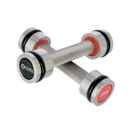 Set gantere cromate, 2 x 2 kg, HMS Premium