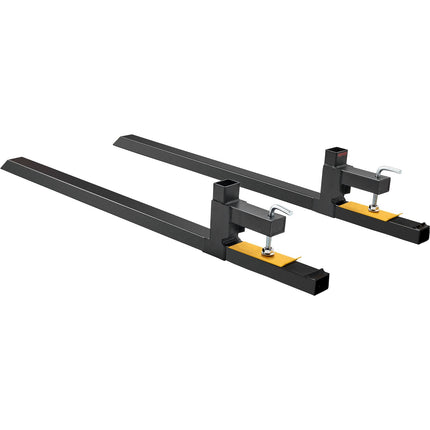Clamp-On Pallet Forks, 2000 lb, 43 in Bucket Forks