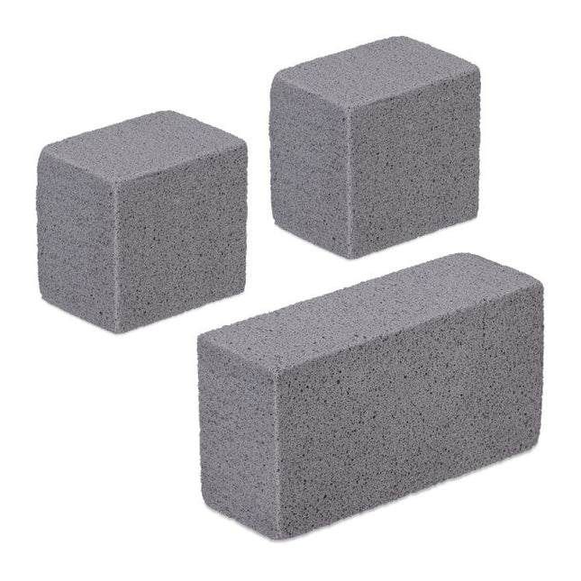 Piatra de curatat pentru gratar, set de 3