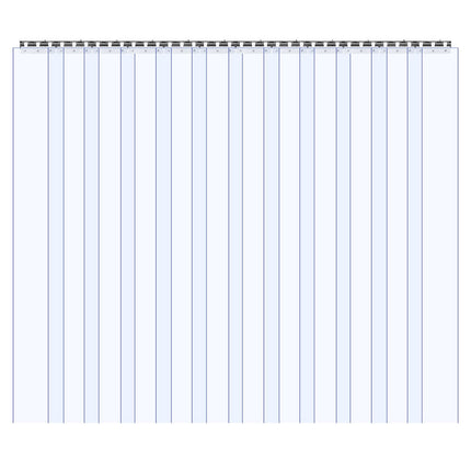 Clear PVC Strip Curtain 72 x 84 in, 2 mm, 12 Strips
