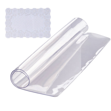 Clear PVC Table Cover Protector, 12x12 in, 1.5mm