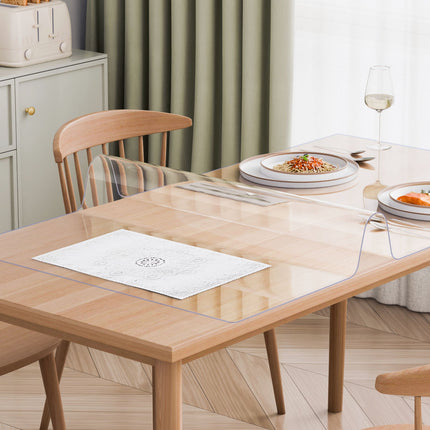 Clear PVC Table Protector 30 x 60 in, 1.5 mm Thick