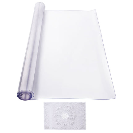 Clear PVC Table Protector, 40 x 60 Inch, 2mm Thick