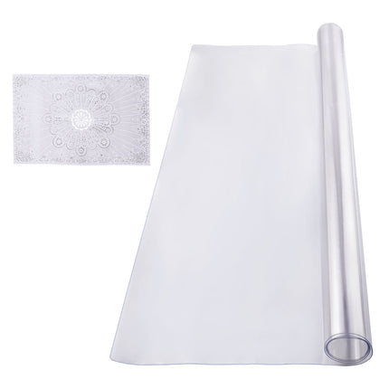 Clear PVC Table Protector 48x48 in, 1.5 mm Thick