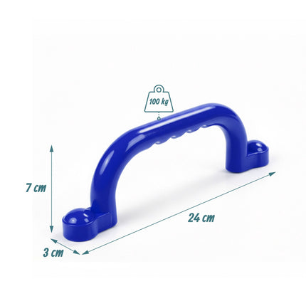 Set de mânere pentru cadru de cățărat – Plastic, rezistent la intemperii, șuruburi