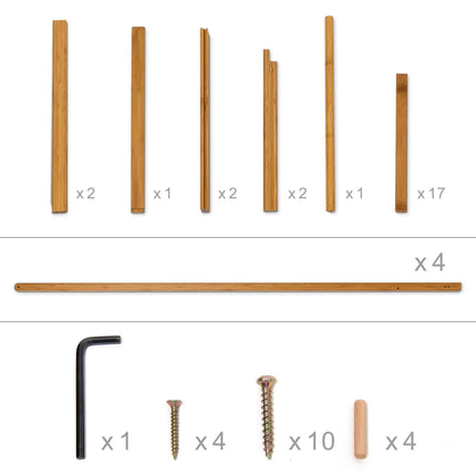 Clothes hanger in bamboo