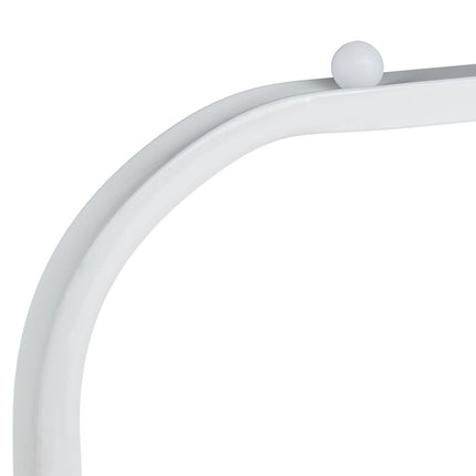 Clothes hanger in white metal