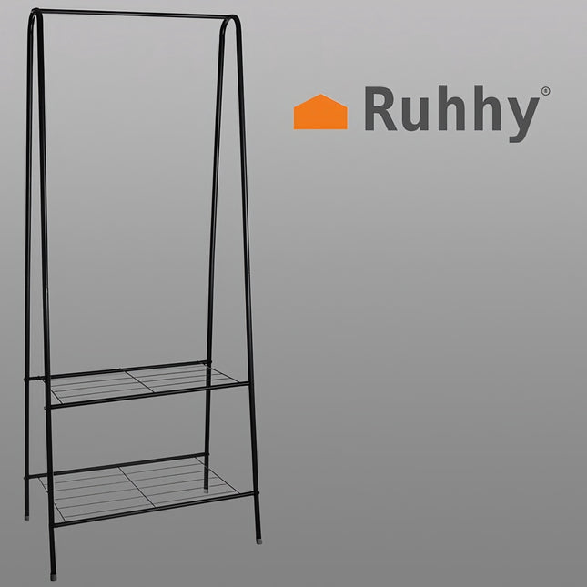 Clothes hanger - stand with shoe shelf 22258