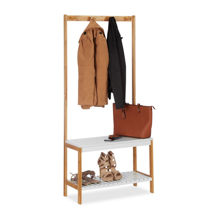 Clothes stand with shelf