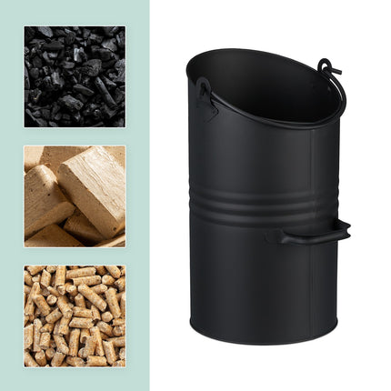 Coal Scuttle 12L - Găleată pentru șemineu din fier negru