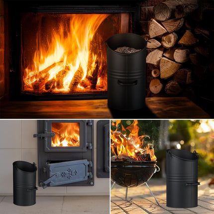 Coal Scuttle 12L - Găleată pentru șemineu din fier negru