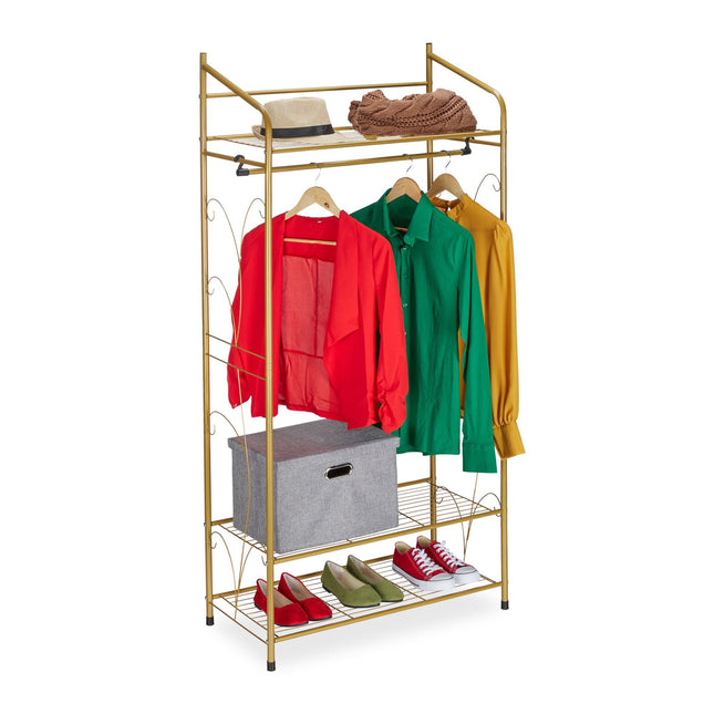 Coat Rack With 3 Shelves