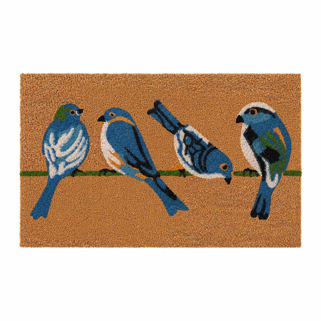 Covoraș de intrare cu animale din nucă de cocos, 60x40 cm, spate antiderapant