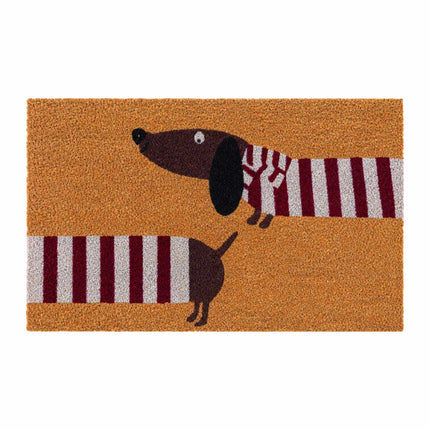 Covoraș de intrare cu animale din nucă de cocos, 60x40 cm, spate antiderapant