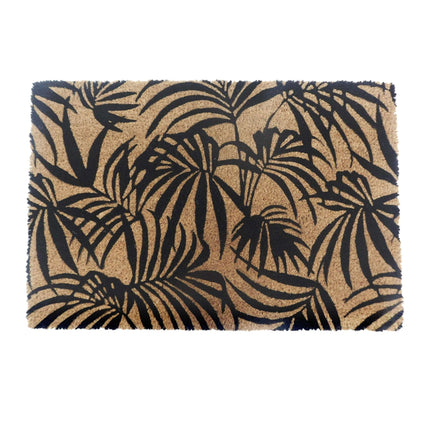 Covoraș de ușă cu model nucă de cocos, antiderapant, design botanic, 60x40 cm