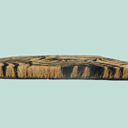 Covoraș de ușă cu model nucă de cocos, antiderapant, design botanic, 60x40 cm