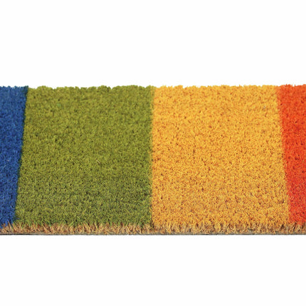 Coconut door mat rainbow