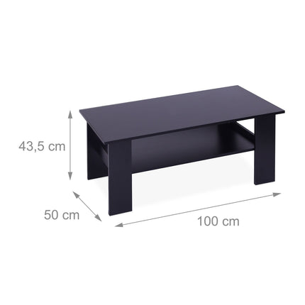Masă de cafea cu raft inferior - Design modern, curățare ușoară